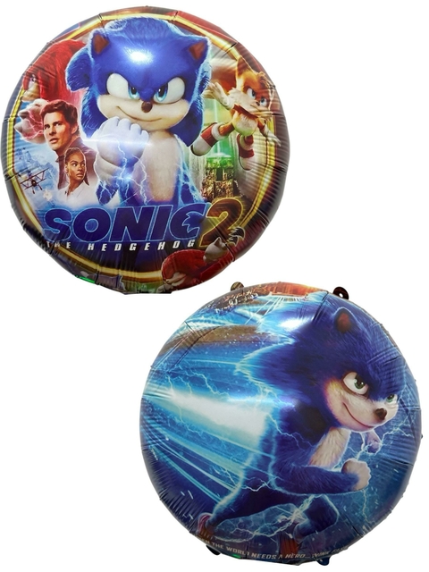 GLOBO METALIZADO 18" SONIC 3 DOBLE - comprar online