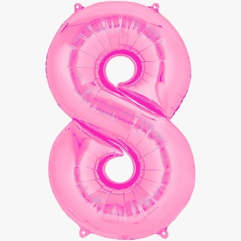 GLOBO METALIZADO 32" ROSA #8