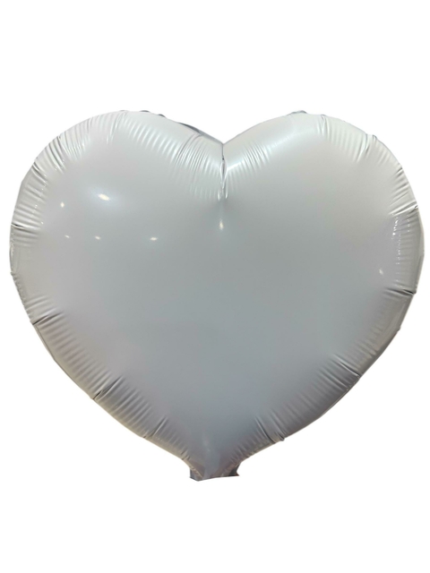 Globo Metalizado 18 Corazón Blanco - comprar online