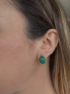 Brinco botton delicado verde na internet