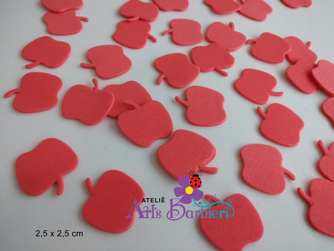 100 Apliques Maçã em E.V.A