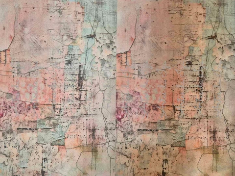 Papel de seda 40 gr. para decoupage - Fundos Pastéis - folha 08