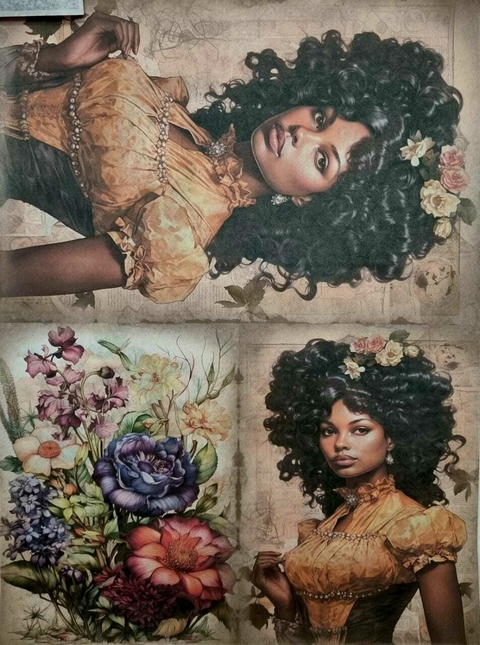 Papel de seda 40 gr. para decoupage E51