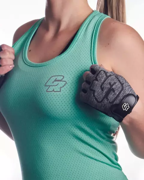 MUSCULOSA BIKE DAMA CROSS VERDE AGUA