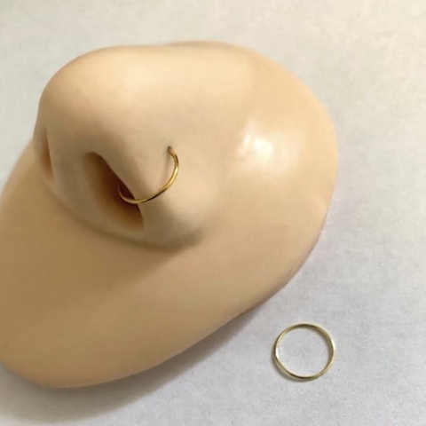 Argola para nariz Titânio