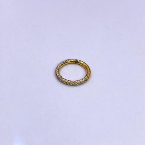 Daith titânio trilátero swarovski