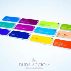 Kit 12 cartelas de cores