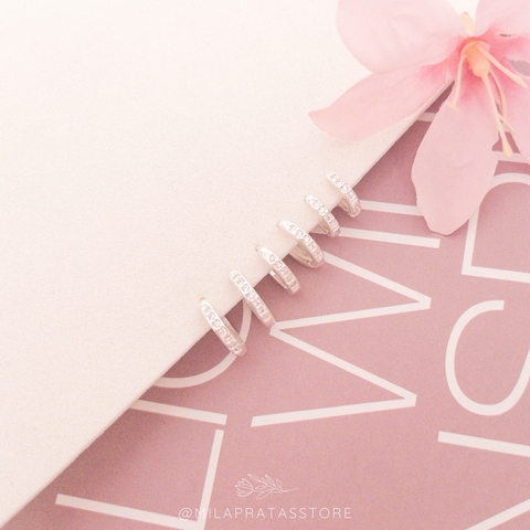 Argolinha Click Cravejada