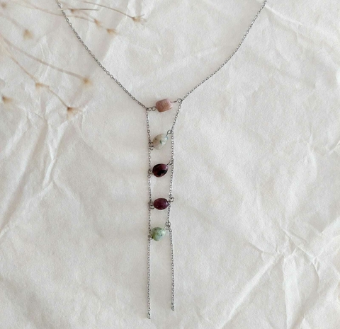 Colar Mix Turmalina - Aço Inox - comprar online