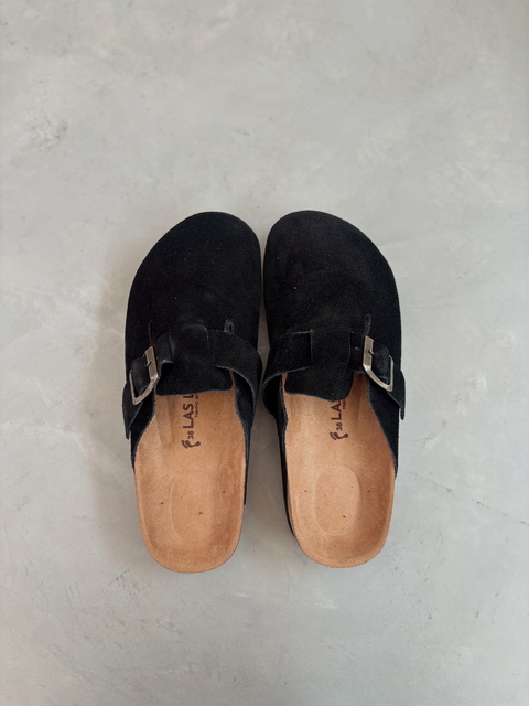 Zuecos Lirio Negro gamuzado - comprar online