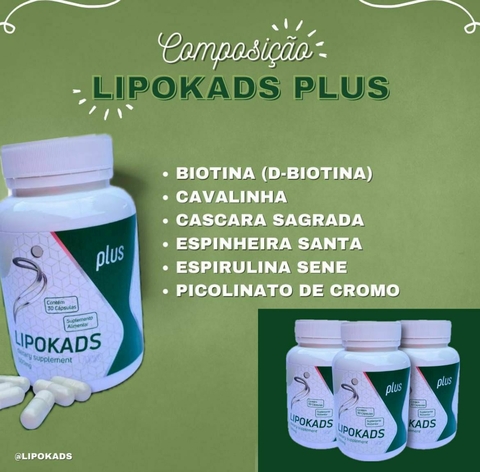 Combo LipoKads Plus - 3 Potes - 90 cápsulas - comprar online