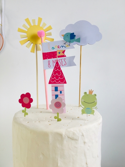 Topo de bolo Princesa