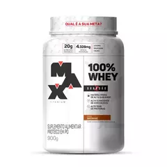 100% Whey Pote 900G Rafael Brandão MAX TITANIUM - GLV NUTRITION