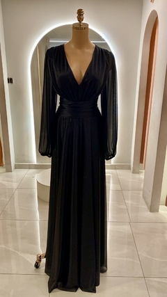 VESTIDO DE FESTA LONGO MADRINHA TULE COM BRILHO TENDÊNCIA CAPADÓCIA na internet