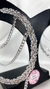Argola de strass com corrente prata (BIJUTERIA) - comprar online