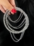 Argola de strass com corrente prata (BIJUTERIA) na internet