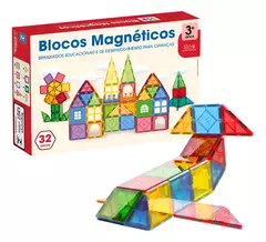 Blocos Magnéticos 32 Peças