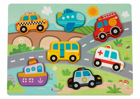 Tabuleiro de Encaixe - Transportes - comprar online