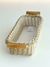 Cesta Retangular Ilhéus com Alça de Bambu Fendi 32Cm - Carolla Home