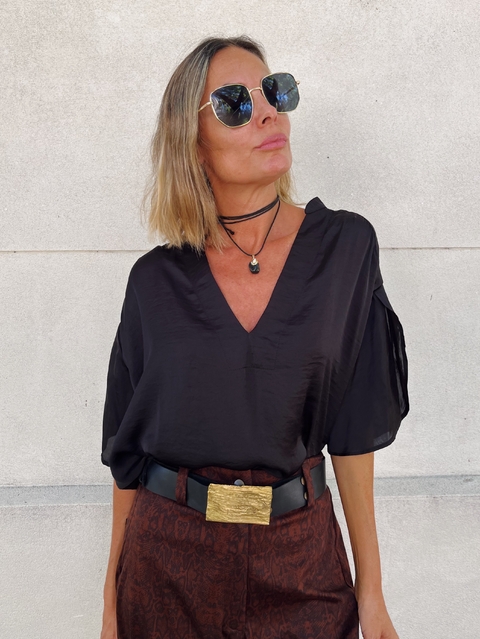 Blusa Bruselas Negra - comprar online
