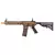 Rifle de airsoft PTS/EMG MK18 GBBR na cor Flat Dark Earth (FDE) com coronha Crane.