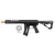 Rifle de airsoft Noveske Gen. 4 Shorty GBBR preto com coronha RS-3 estendida.