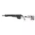 Rifle de airsoft sniper Archwick Mk13C na cor Combat Grey, com a coronha estendida.