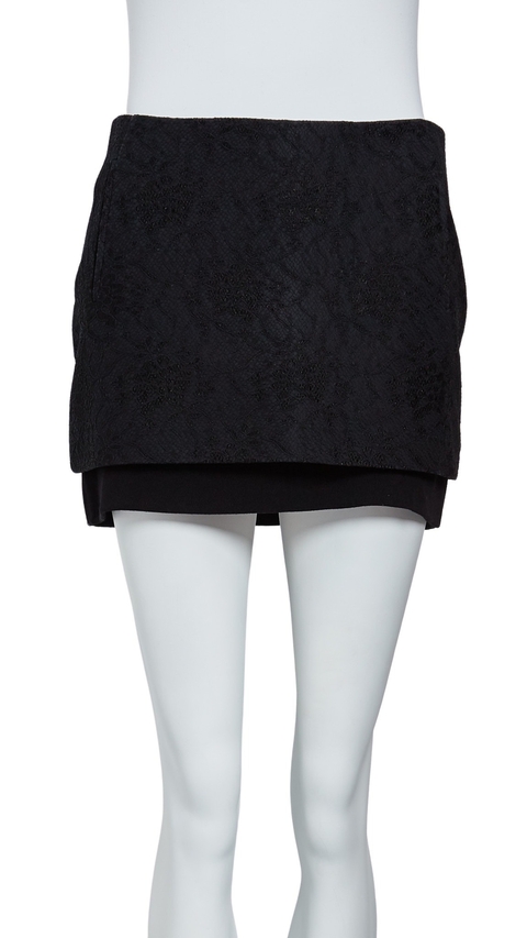 Mini Saia Diane Von Furstenberg Preta - 2 USA