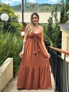 Vestido Trancoso Marrom Caramelo - comprar online