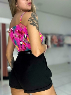 Blusinha cropped elastex - Amanda Closet Store