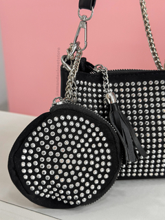 Bolsa strass com chaveiros - comprar online