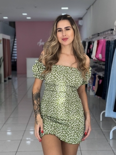 Vestido elastex verde - comprar online