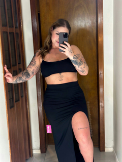 Conjunto Maya preto - Suplex com poliamida - loja online