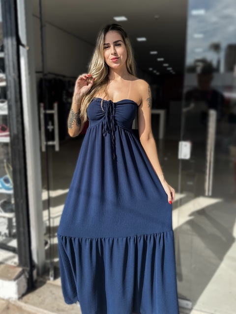 Vestido Trancoso Azul Marinho - comprar online