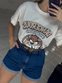 Short mom jeans - COM ELASTANO na internet