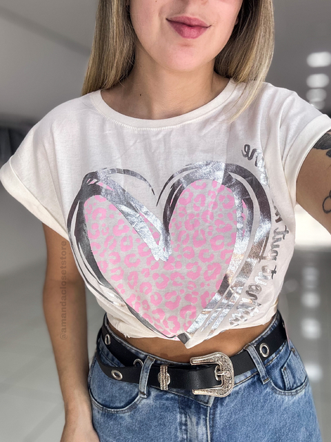 Tee estampa metalizada - comprar online