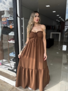 Vestido Trancoso Marrom Caramelo - comprar online