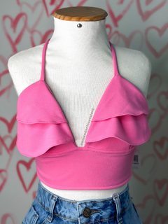 Cropped babado - comprar online