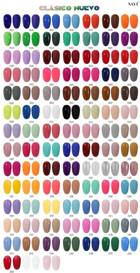 Carta de colores Navi 10ml Semipermanentes - comprar online