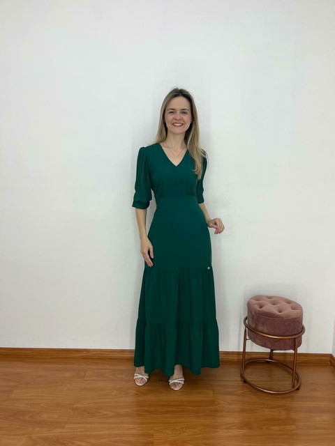 Vestido Rafaela Verde-Musgo