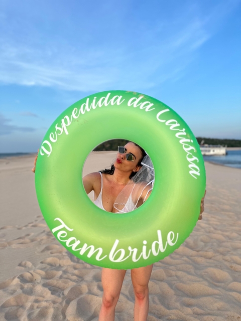 Boia Neon Verde 76cm Personalizada