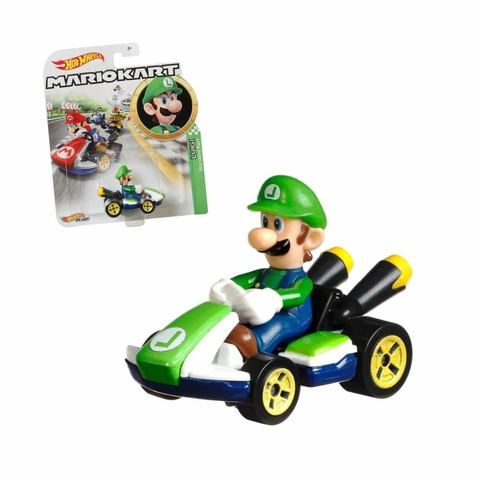 Carrinho Hot Wheels Mario Kart Luigi Standard Kart