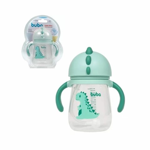 Copo de Transição Dino Buba Verde com Alças Removíveis