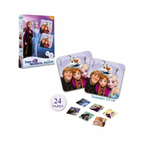 Jogo da Memória Frozen 24 pares Novo Papel - Toyster