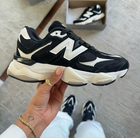 Tênis Casual NB 9060 Unissex Preto Branco