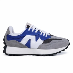 Tênis Casual Masculino NB327 V1 Cinza/Azul na internet