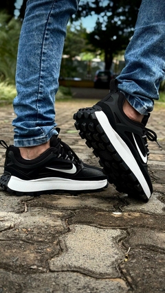 Tênis Unissex Nike Bailleli Conforto e Estilo - Preto Solado Branco