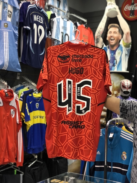 Camiseta Flamengo GK Visitante 2022 + Número + Nombre + Parche