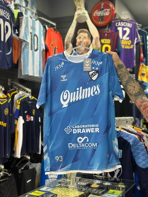 Camiseta Quilmes Alternativa 2024 Hummel Celeste