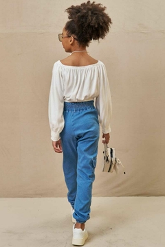 Calça Vic&Vicky Jogger Jeans na internet